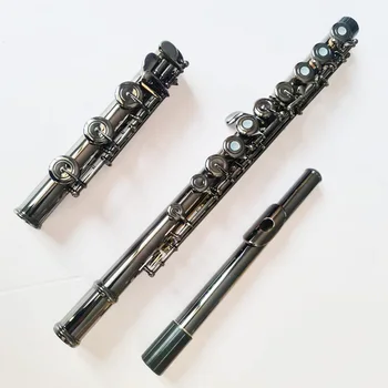 New Popular Black Nickel Plated Flute Instrument Stylish and Versatile Musical Tool