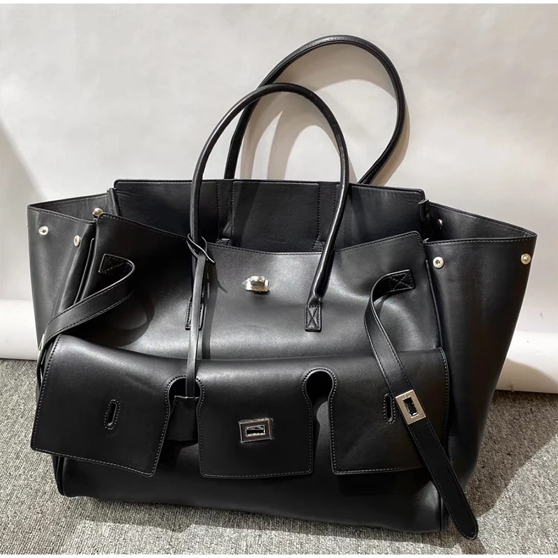 Brand New Large Capacity Tote Bag Luxury Fashion Handbag Buckle