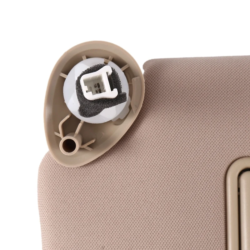 83280-TA5-A51ZA Beige Left Side Car Sunvisor Shade With Light Makeup Mirror For Honda Accord 2008-2013