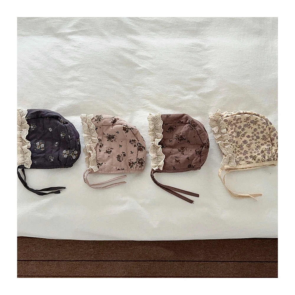 Cute Floral Winter Kids Hat Ear Protection