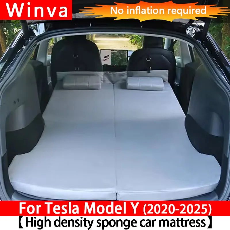 For Tesla Model YJuniper 2025Camping Mattress Foldable Memory Foam Travel Sleepi