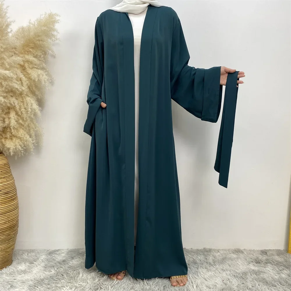 Ramadan Open Abaya Dubai Saudi Turkey Kaftan Muslim Abayas Kimono for Women Modest Robe Caftan Marocain Femme Islamic Clothing
