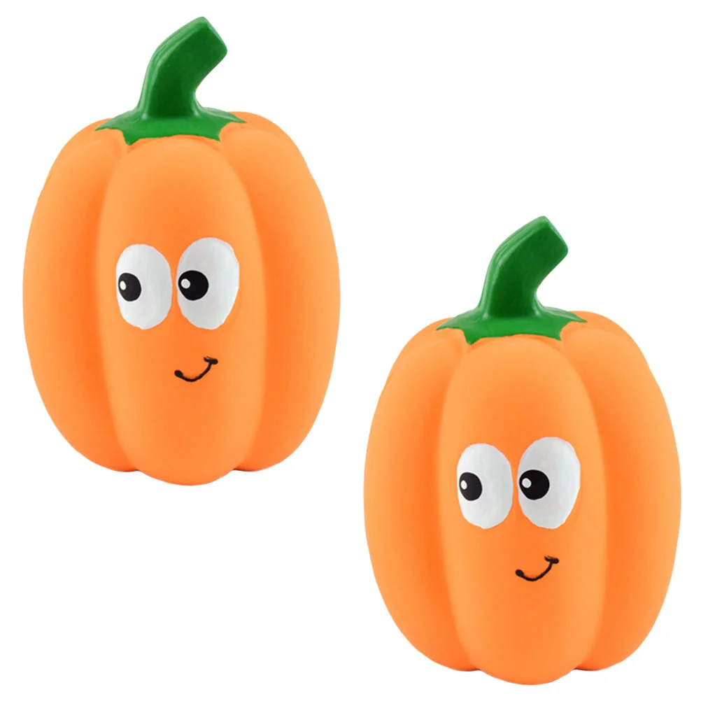 

Pumpkin Shaped Latex Toy Sound Squeaker Pet Toy Pet Training Toy Dof Toy