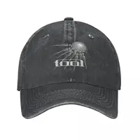 Vintage World Tool Band Tour Baseball Cap Unisex Distressed Denim Snapback Hat Metal Music Outdoor Unstructured Soft Caps Hat 1