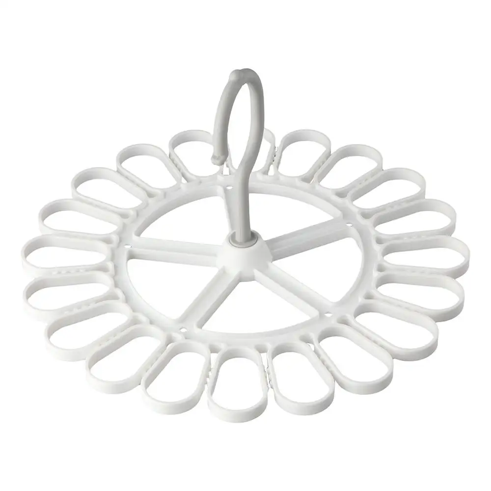 Lastic Folding Clothes Hanger Towels Socks Bras Underwear Drying Rack with 20 Clips Space Saving Closet Organizer Tools