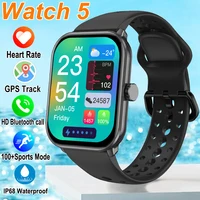 New For Xiaomi Watch 5 Smart Watch Men Women HD AMOLED Screen Heart Rate Bluetooth Call GPS Track Waterproof Sports Smart Watch