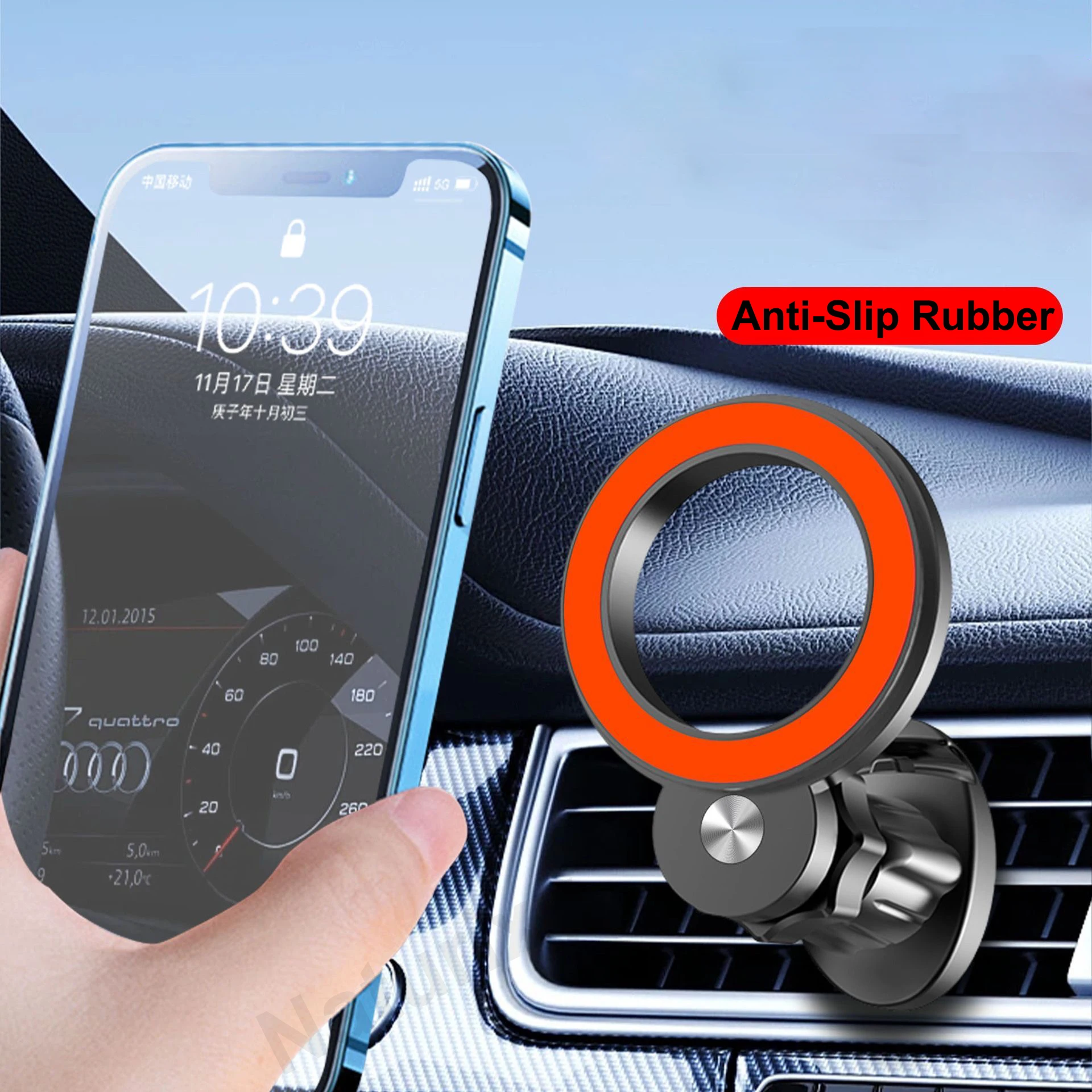 Magnetische Auto-Handyhalterung für MagSafe Autohalterung Lüftungsschlitz-Handyhalter Freisprecheinrichtung 360° ° Verstellbarer Handyhalter – Detail 7