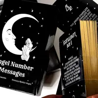 44pcs Tarot Cards Angel Number Messages Oracle Deck Divination Family Party Board Game For Beginners And Professional Player 2