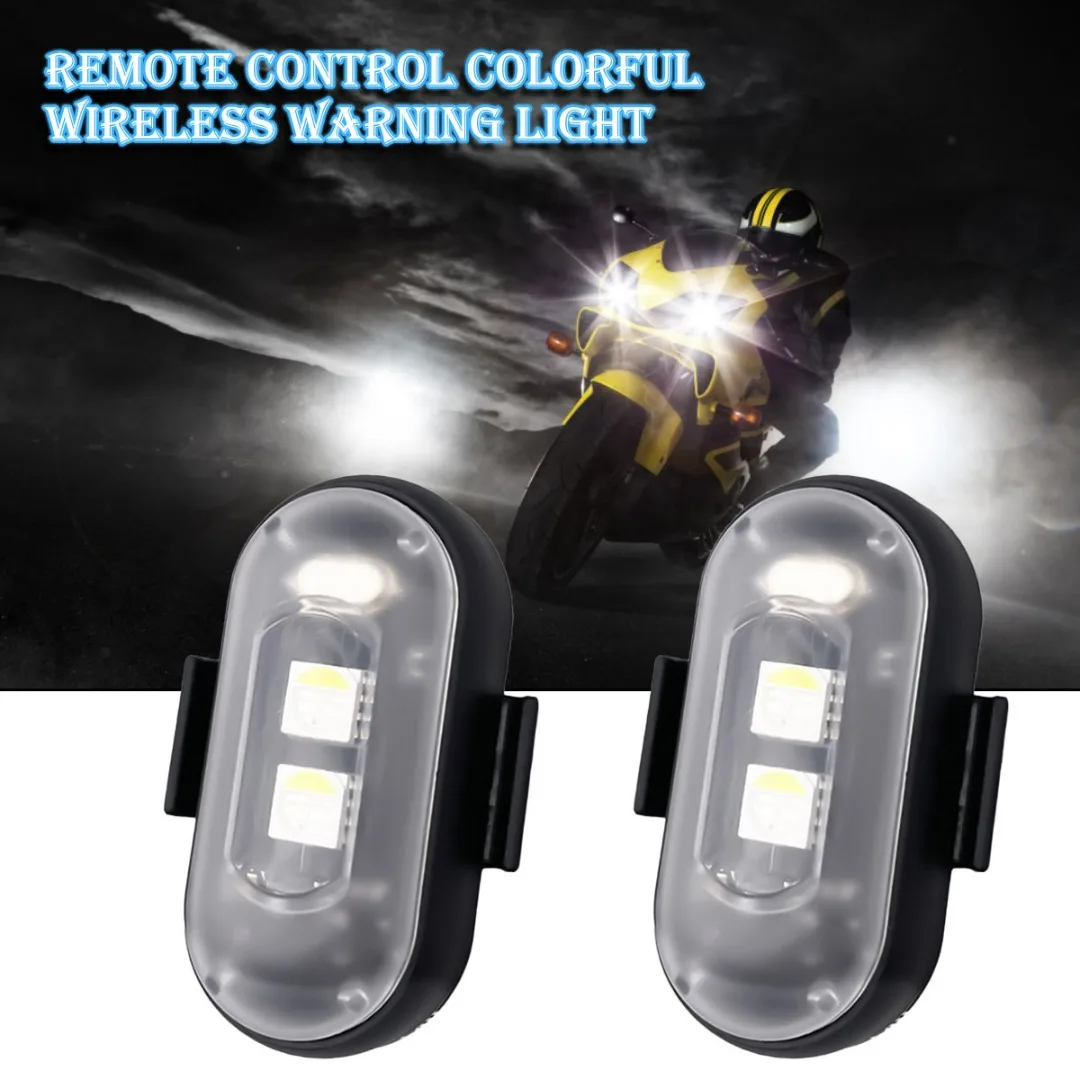 Universal Aircraft LED Strobe Lights Motorcycle Anti-collision Warning w/Remote Widely Used Suitable For Drones Helicopters