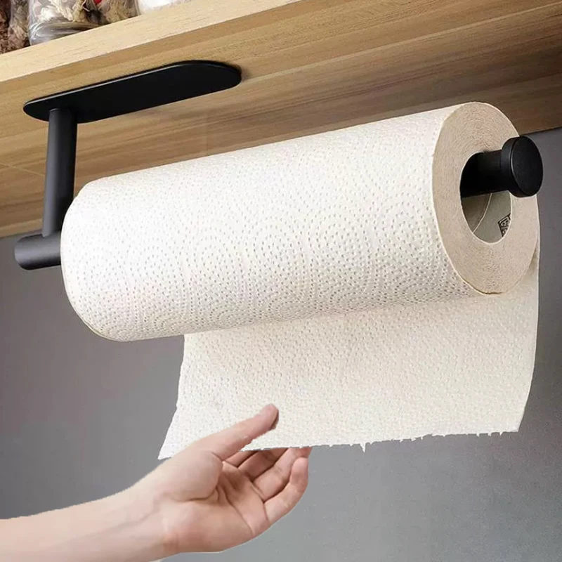 Kitchen Paper Towel Holder Stainless Steel Toilet Paper Towel Dispenser Bathroom Holder Stand Kitchen Storage Racks