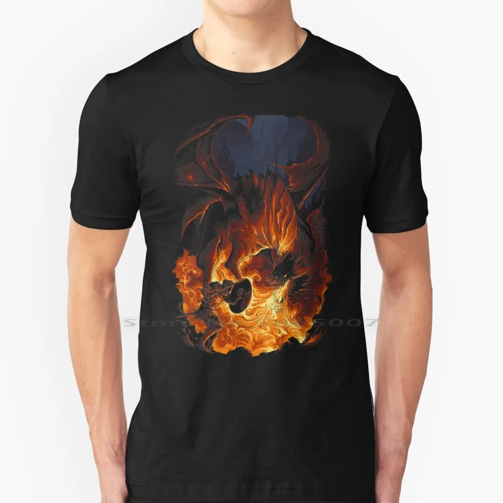 The Archdragon T Shirt 100% Cotone Dark Souls 2 Dark Souls 3 Solaire Of Astora Darkeater Midir Lordran Artorias Videogiochi