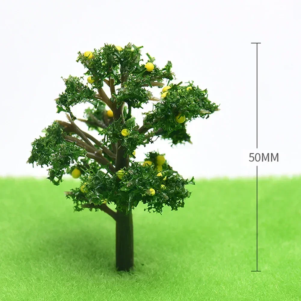 Plastic Model Train Artificial Miniature Model Tree Scenery Railroad Decoration Building Landscape Accessories Toys For Kids 4