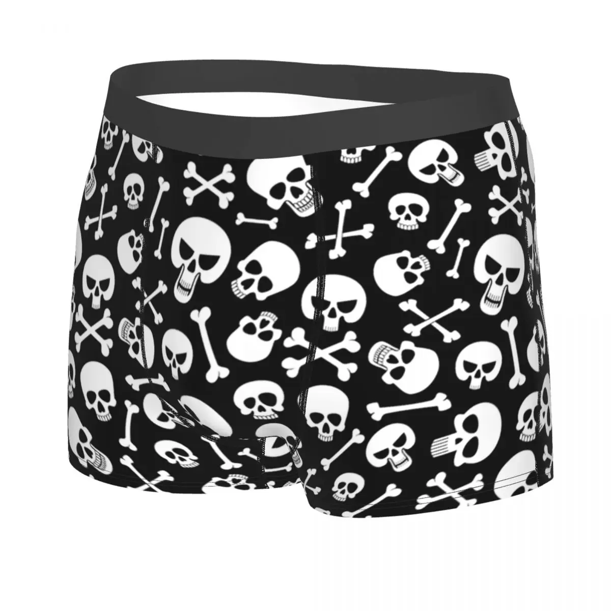Fashion Horror Skeleton Gothic Death Skull Boxers Shorts Panties Male Underpants Comfortable Briefs Underwear 2