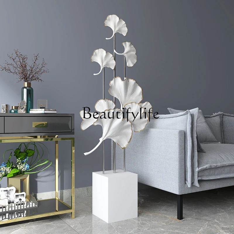 

Ginkgo Leaf Living Room Large Floor Ornaments Home Decoration