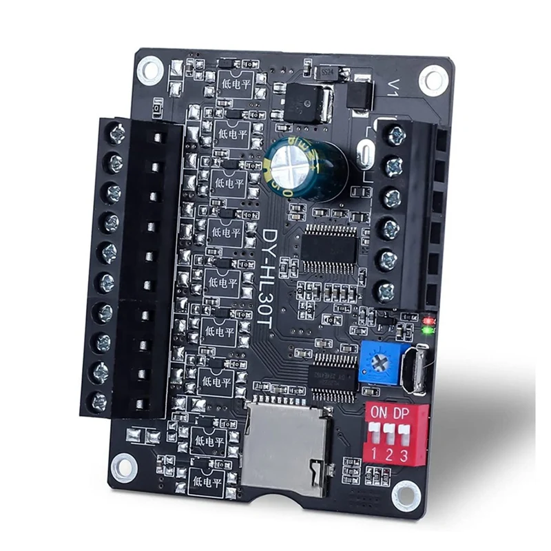 30W MP3 Voice Playback Module DY-L30T 9 Trigger Music Player Power Amplifier Board TF Card 32G Max WAV DC 12V 24V MP3 Durable B