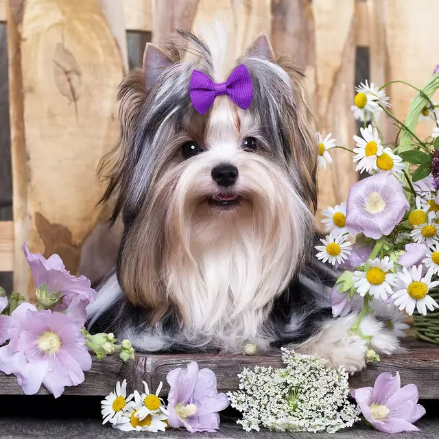 100Pcs Puppy Bow Handmade Movable Pet Dog Grooming Hair Accessories Dog Bows With Rubber Band For Small Dog Cat Pet Products 4