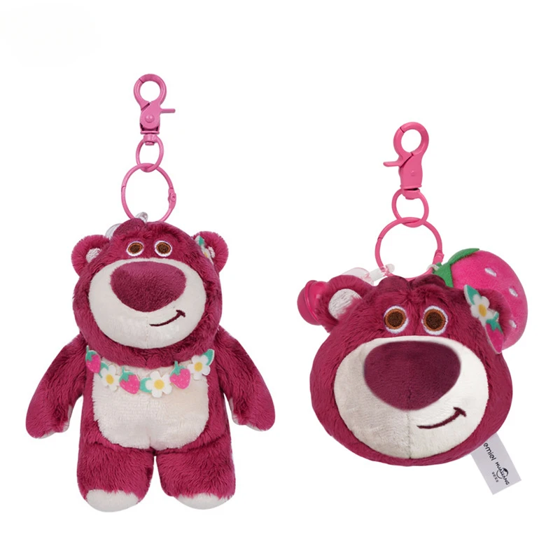 

2pcs/set Disney Stitch Lotso Plush Toys Keychain Pendant Accessories Cute Cartoon Stuffed Doll Key Ring Toys Key Chain Gift