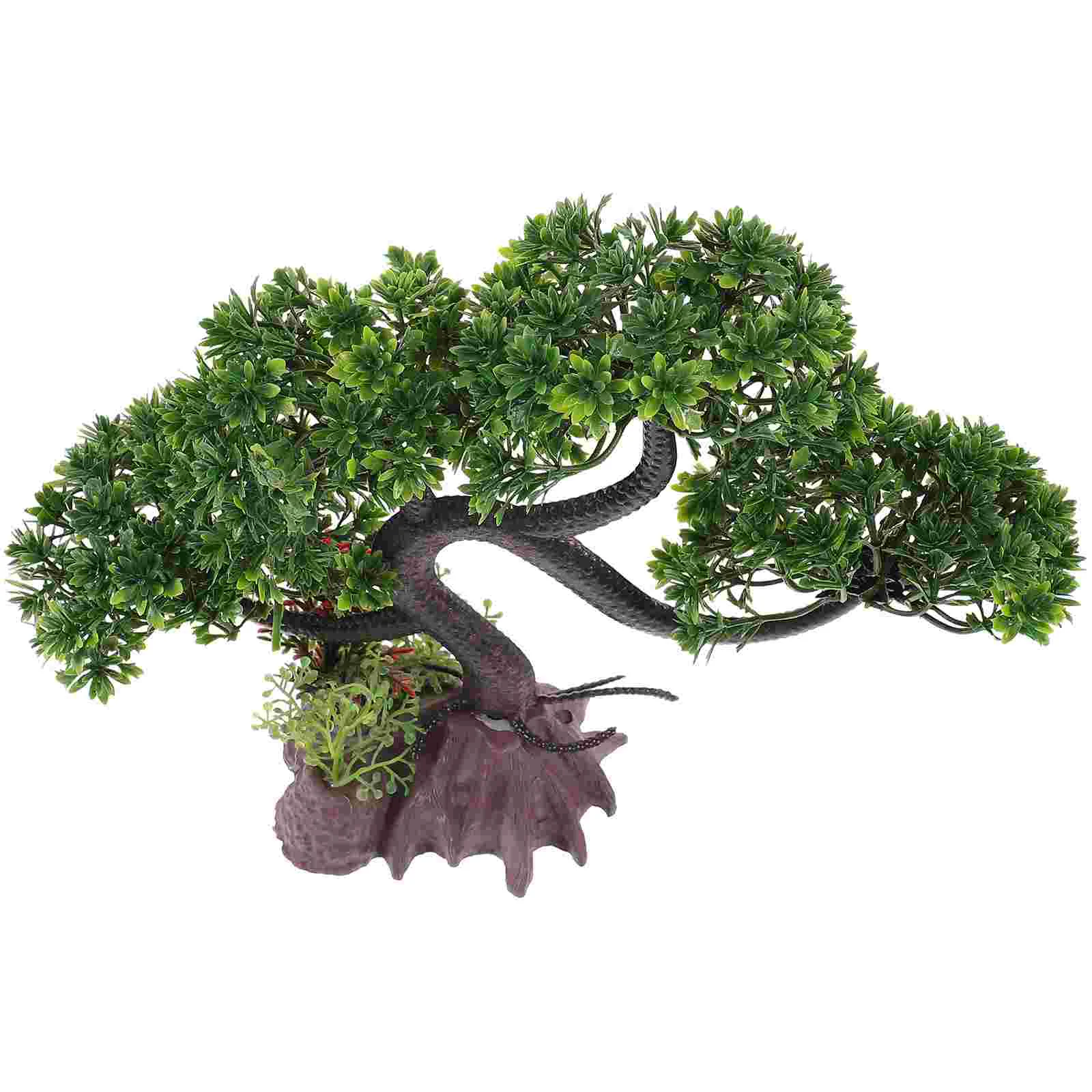 

Simulated Big Tree Fish Tank Fake Ornaments Aquarium Model for Accessories Decoration Plastic Landscaping Models
