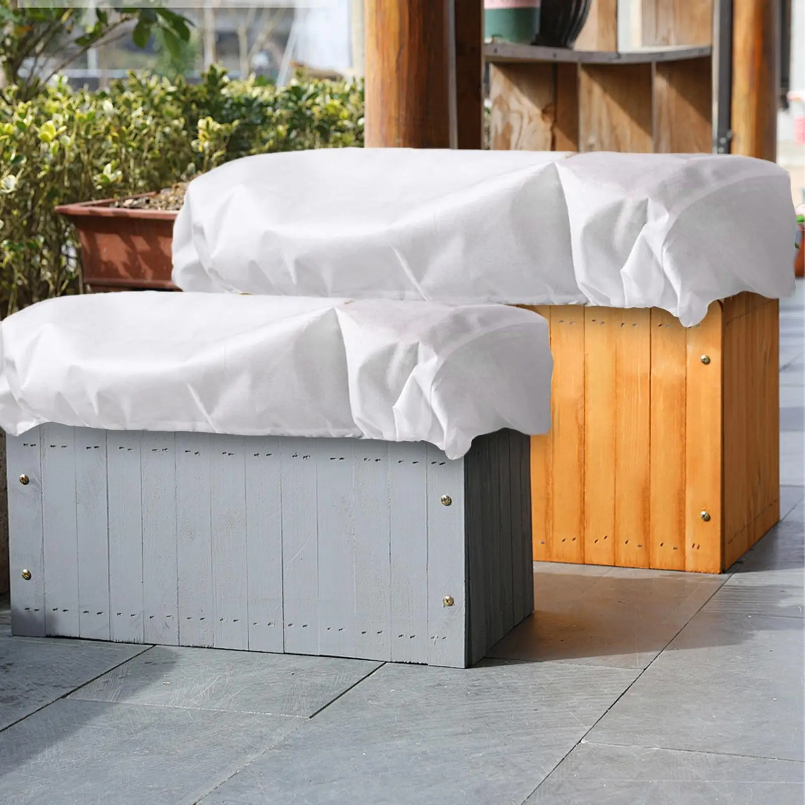 Garden Covers For Raised Beds Raised Garden Beds Vegetable Rows Plant Protector Freeze Protection Frost Blanket Cloth Mesh