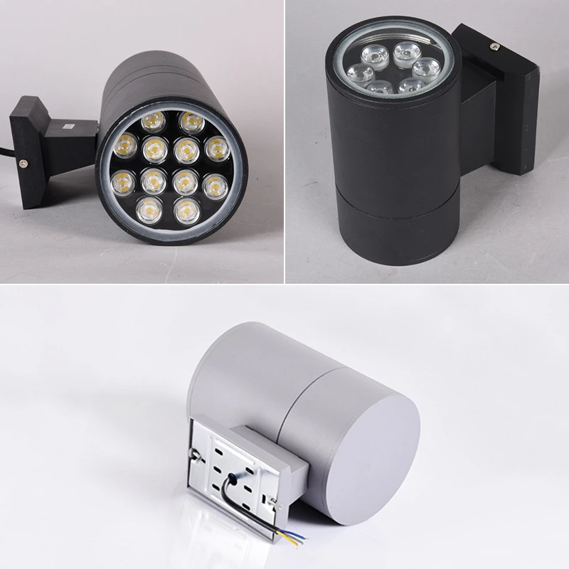 Outdoor LED Wall Lamp 10W 20W High Bright Waterproof Up Down Spotlights Garden Porch Decor Villa Wall Lighting Fixture AC85-265V