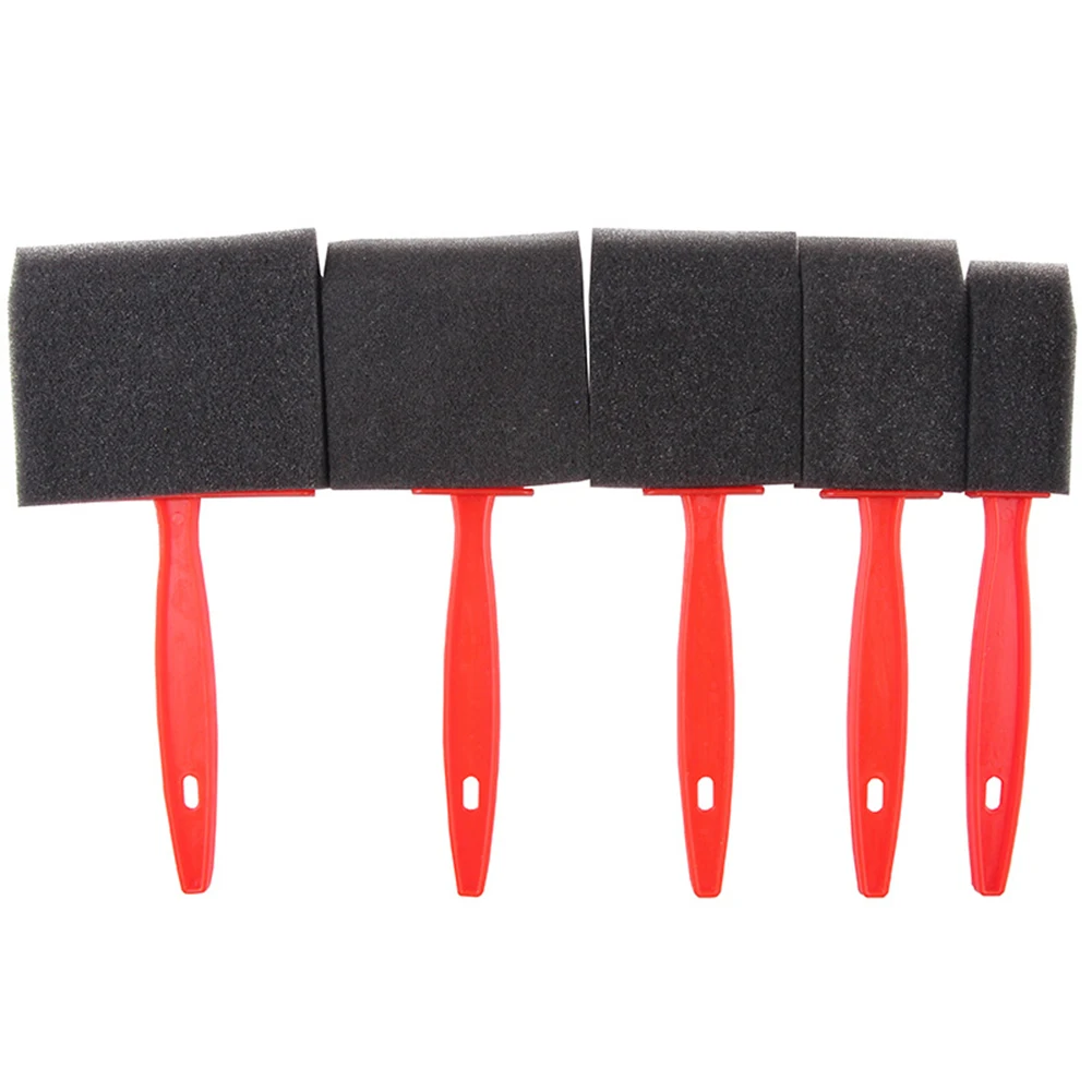 Sponge Foam Paint Brush Oil Stain Polyurethane Craft Art Paint Brush Set 5PCS paint brush