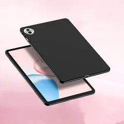 12.1-Inch Silicone Protective Tablet Case with Airbag Cushioning for Honor Pad 10 2025 (Black)