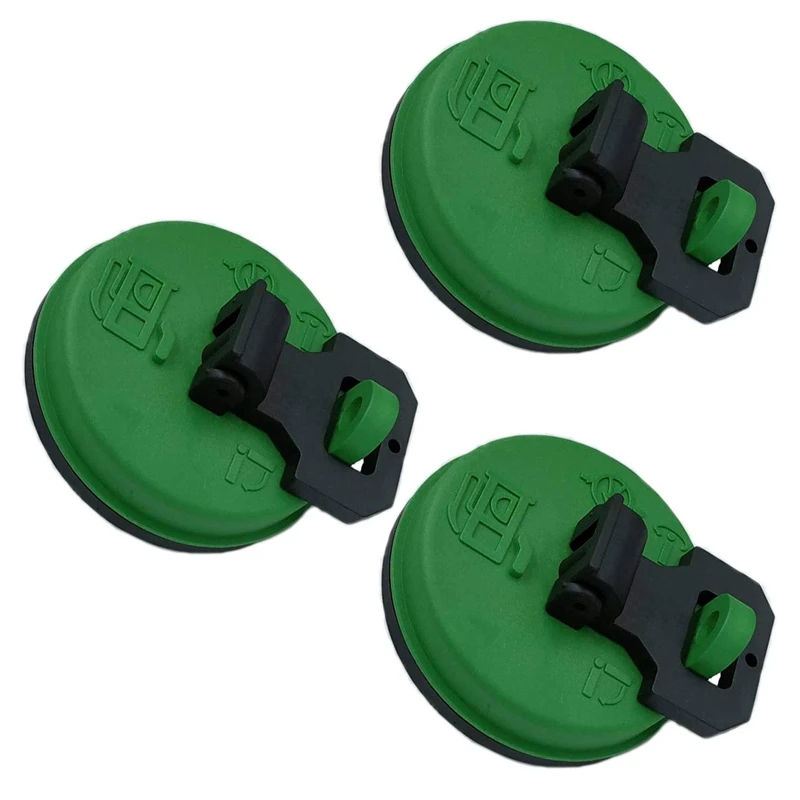3X Locking Fuel Cap Fit For Caterpillar Cat 216B 226B 236B 242B 246B