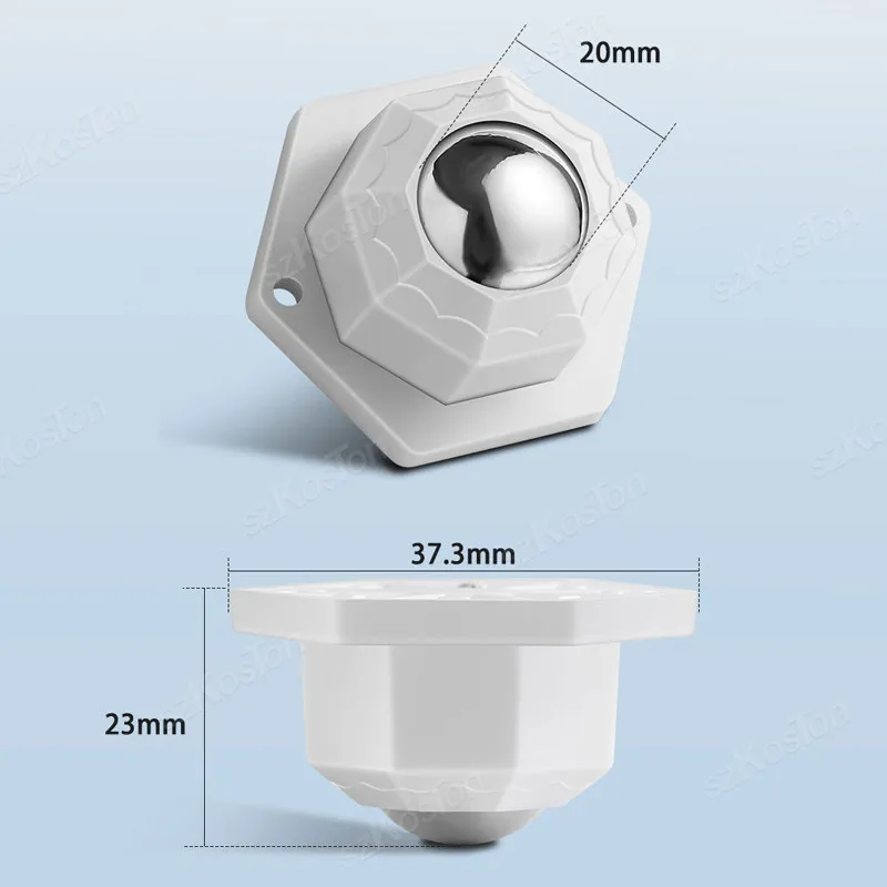 Furniture Casters 4Pcs Furniture Casters Wheels Self Adhesive Heavy Duty Pulley Stainless Steel Nylon Strong Universal Wheel 360&deg; Rotation furniture casters