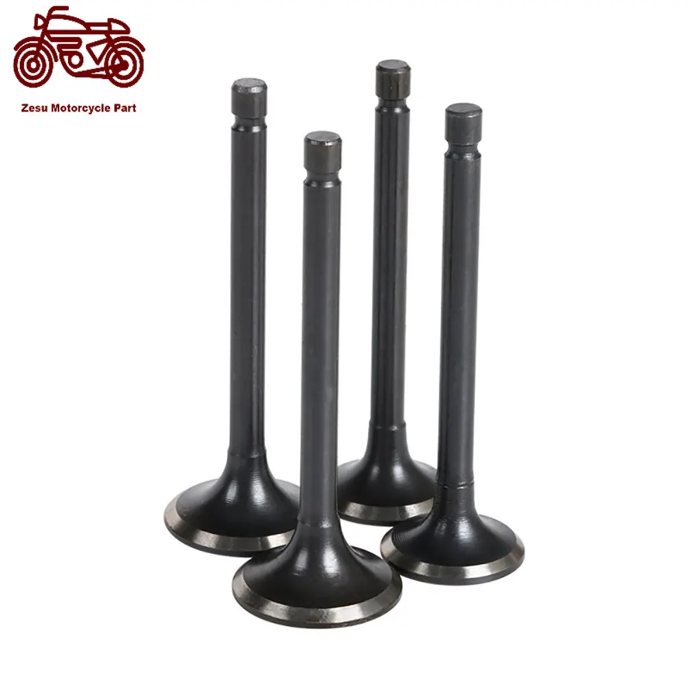 Valvola Di Aspirazione Della Bici Del Motore E Set Di Stelo Della Valvola Di Scarico Per Yamaha Xv125 Xv 125 Valvola Di Uscita Di Ingresso 125Cc