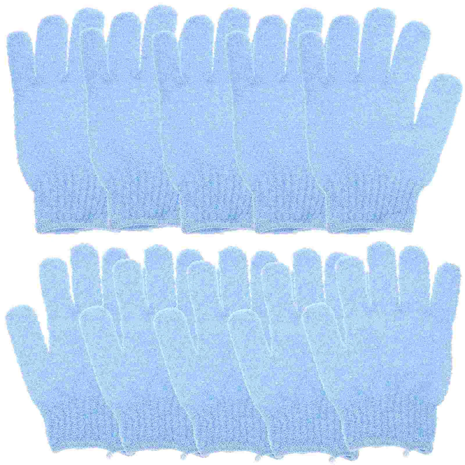

10 Pcs Five Finger Bath Gloves Sponge Scrub for Toddler Sponges Exfoliating Shower Portable