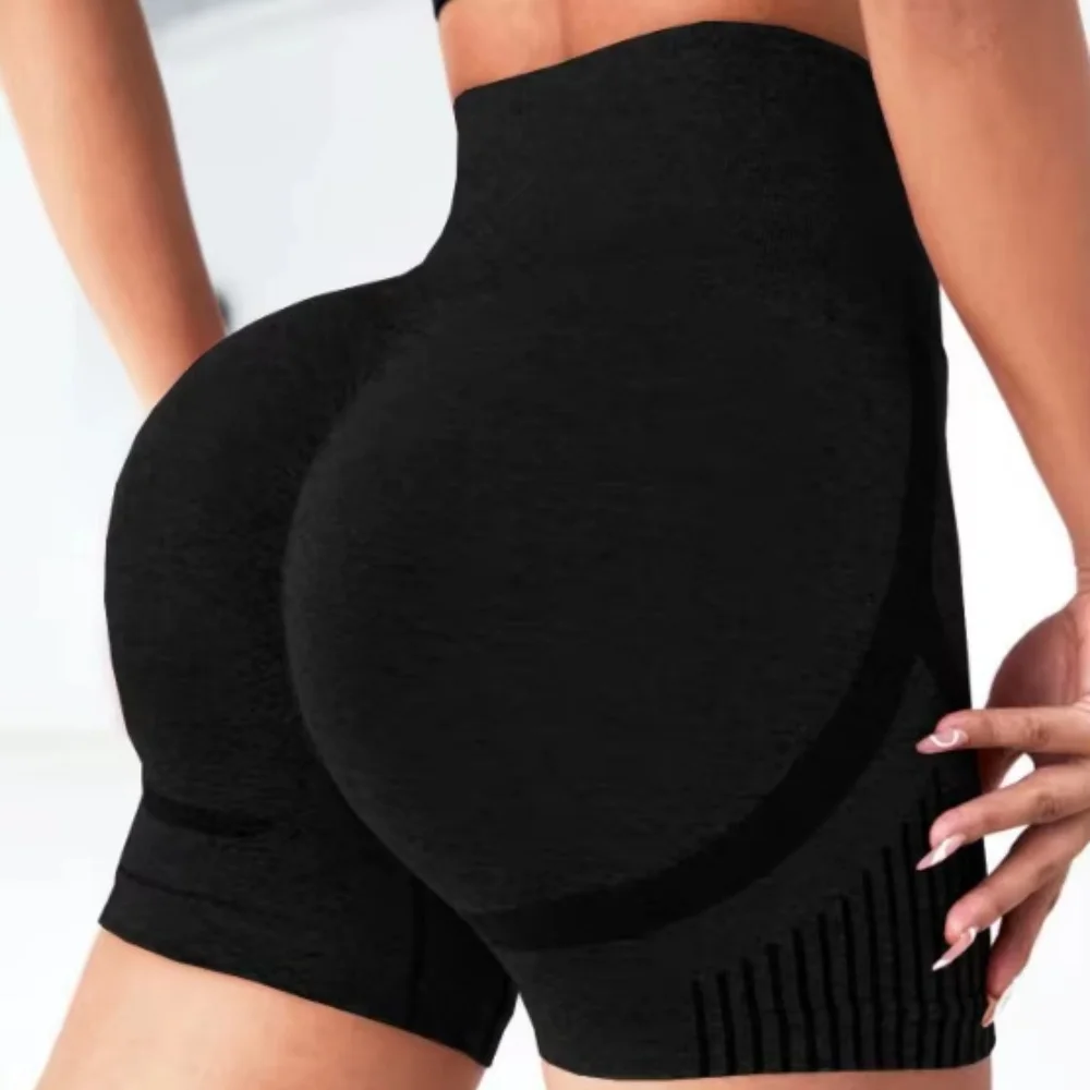 Women's Butt Lift Yoga Shorts High Waist Abdomen Cycling Shorts Quick-drying Breathable Fitness Ladies Yoga Gym Running Short