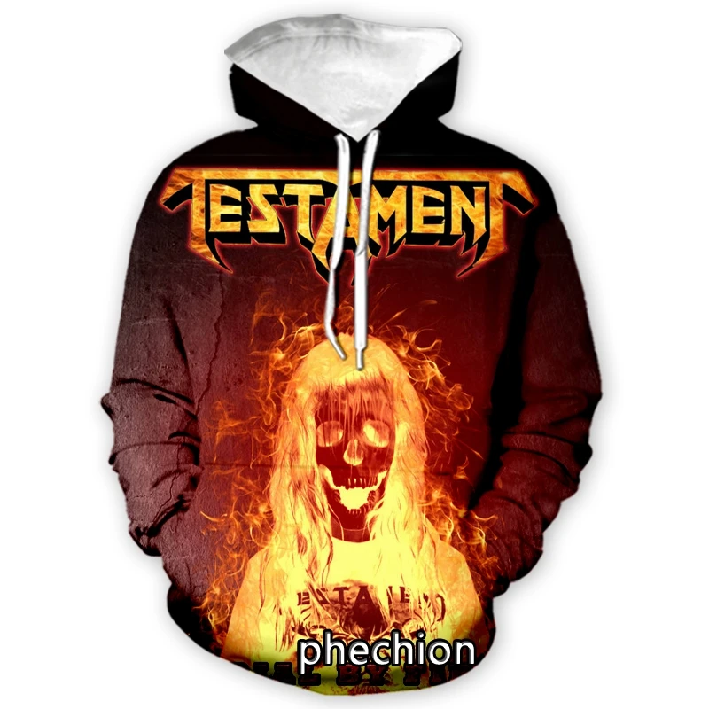 

phechion New Fashion Men/Women Testament ROCK 3D Print Long Sleeve Hoodie Casual Sweatshirt Hoodies Men Sport Pullover A162