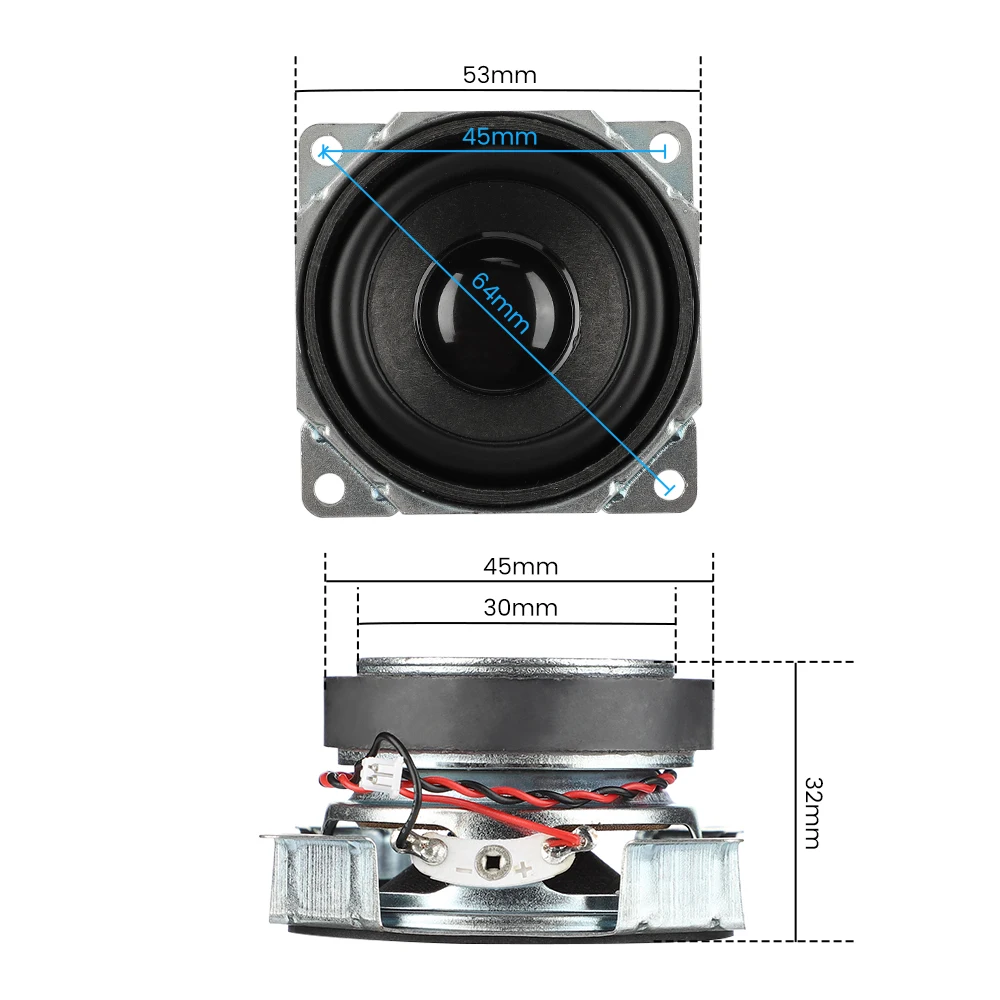 Portable Bluetooth Speaker AIYIMA 2Pcs MIni Full Range Speaker DIY Audio Portable Bluetooth Speaker 4 Ohm 3W 2 Inch Home Theater Music Sound Loudspeaker portable bluetooth speaker