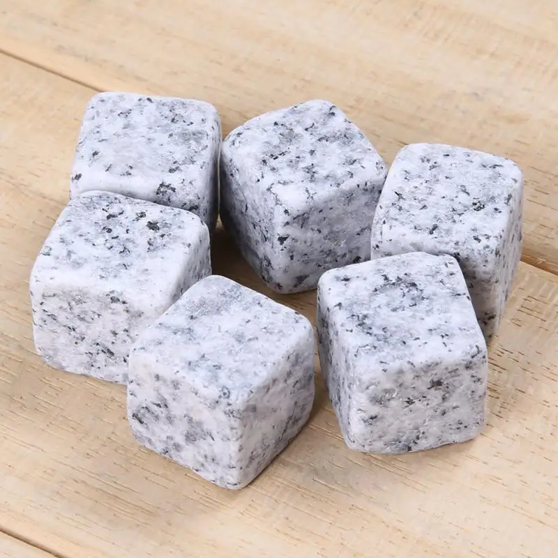 Natural Granite Whiskey Stones For Sipping Wine Rocks Cooler Wedding Gift whiskey stones
