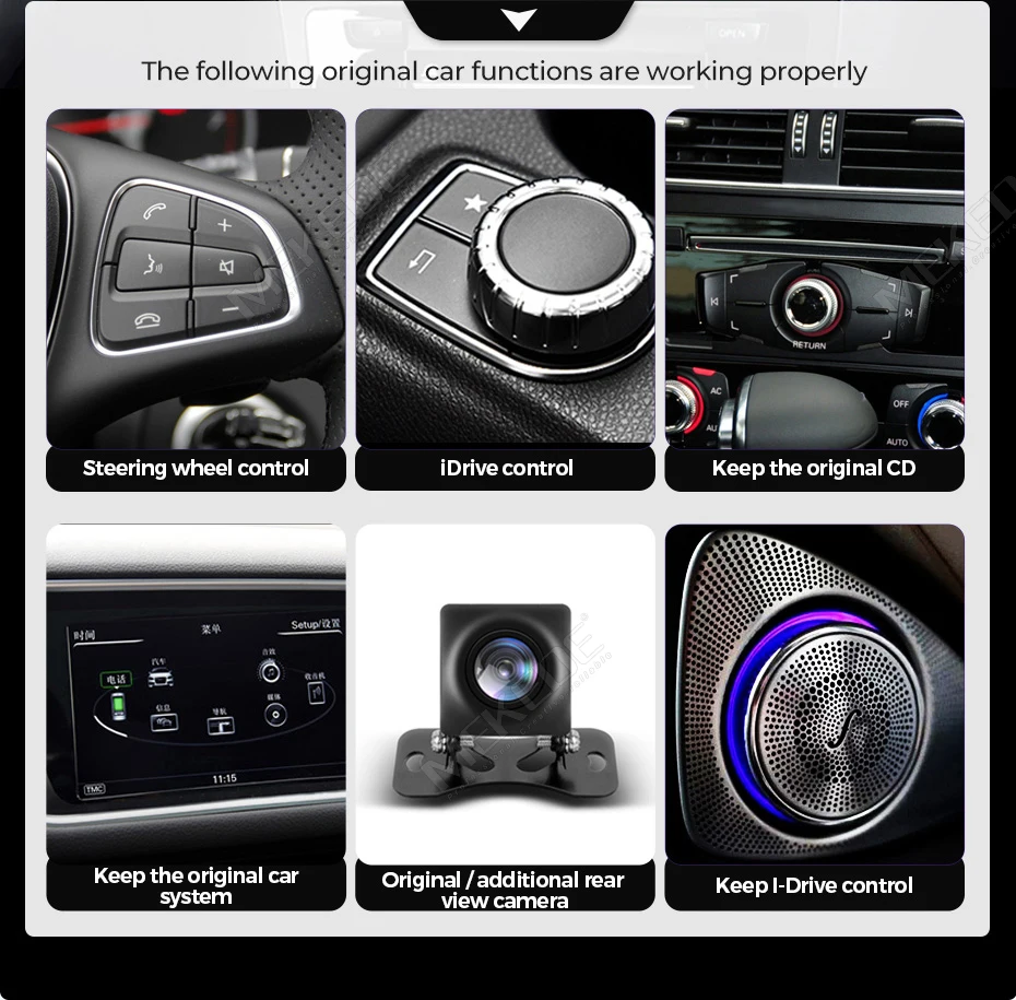 MEKEDE 10.25'' 8 Núcleos Para Audi A5 S5 B8 A4 A4L S4 2009-2017 Reproductor Multimedia Carplay Android Auto GPS DSP Autoradio Radio para Auto 3