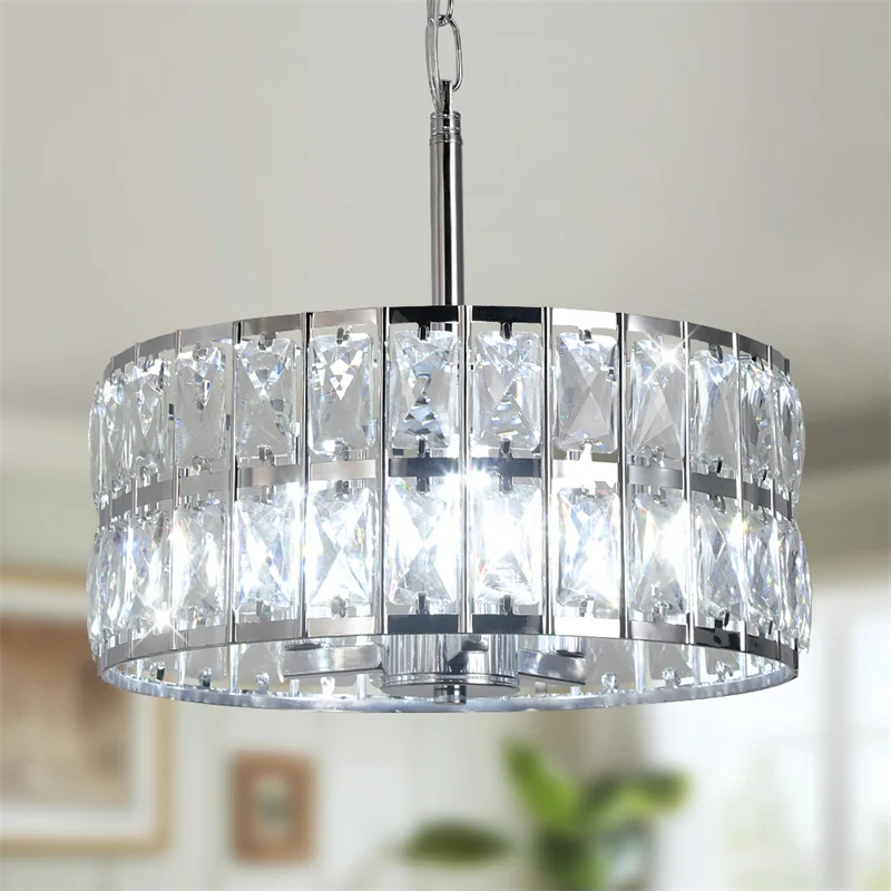 Modern Ring Led Chandeliers Stainless Steel For Dining Room Home