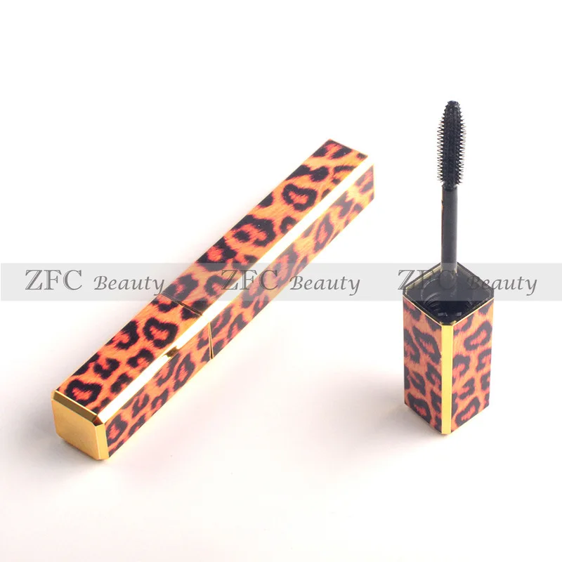 

Custom Logo Leopard Mascara Thick Slender Curly Waterproof Sweatproof Make Up Mascara Female Beauty Makeup Tool Eye Cosmetics