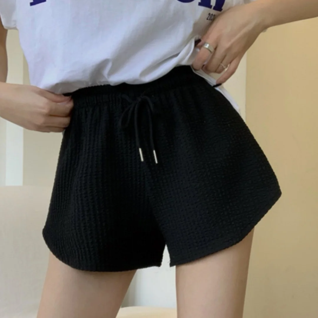 Women Sports Shorts Drawstring Fitness Running Summer Thin Loose Wide Leg