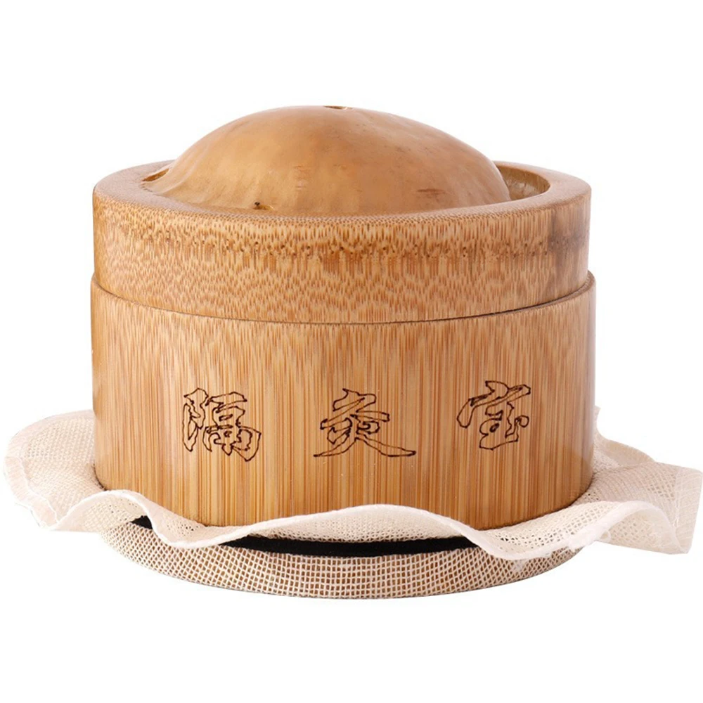 Bamboo Moxibustion Moxa Burner Box with lid Acupuncture Relaxation Medicine Therapy Warm Acupuncture Point Meridian Massage