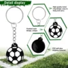 1PCS PVC Keychain for Car Key Sports Series Basketball Football Dumbbell Keyring Bulk Key Chain Accessories Christmas Free Gift 4