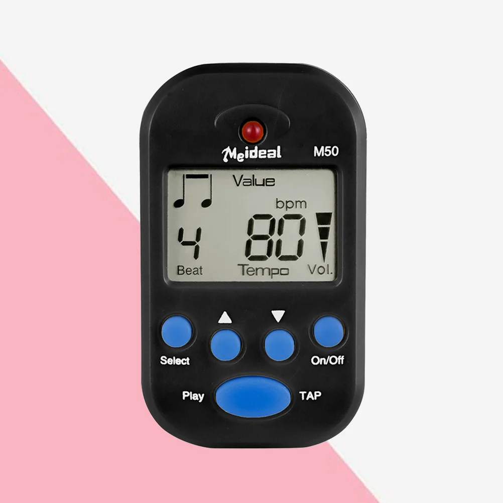 

Top Quality LCD Digital Beat Tempo Universal Mini Metronome Guitarsss High Accuracy with Clip