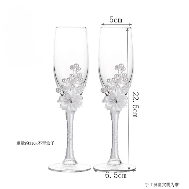 New Two Exquisite Party Matching Glasses New Wedding Supplies