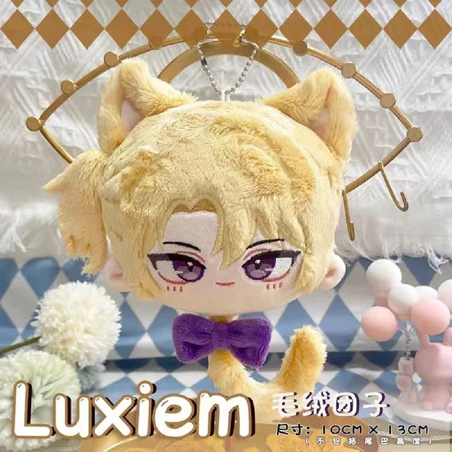 Anime Luxiem Plush Doll Pendant Keychain Vox Shu Shoto Ike Mysta Luca Plushie Toy Cute Kids Gift