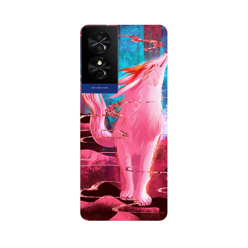 Colorful Leaves Flower Painted Soft Silicone Phone Case Cover - Bumper Protection Design