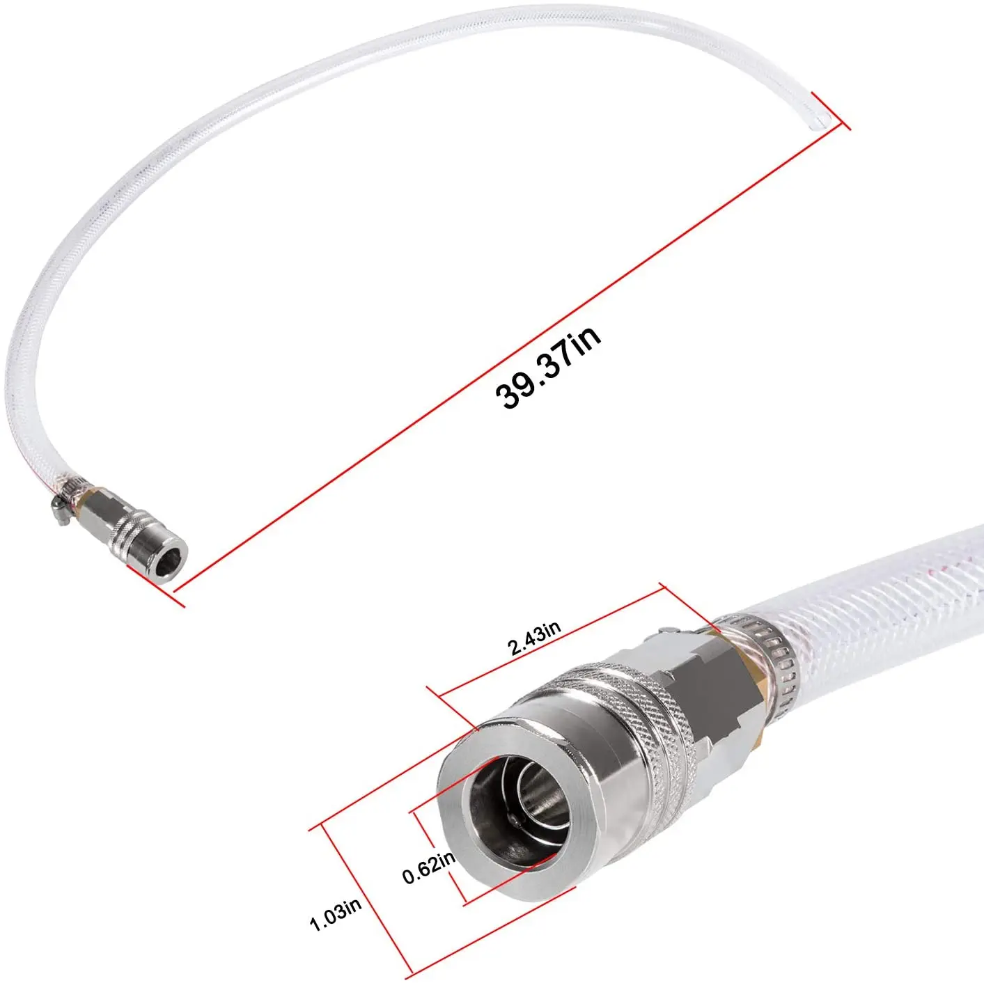 Radiator Coolant Drain Hose For 04~19 Volvo Trucks & 08~19 Mack Trucks For Volvo Mack Radiator 9996049