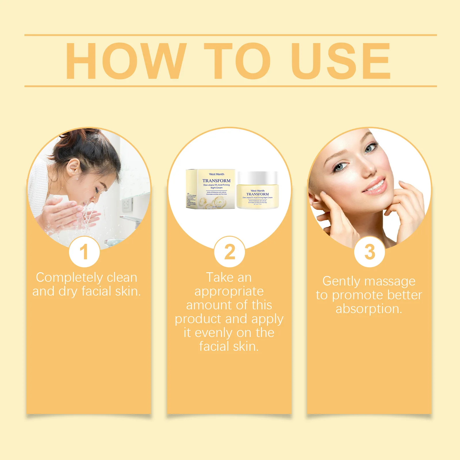 Night Cream Anti Aging Remove Wrinkles Reduce Fine Lines Lift Whitening Moisturizing Oil Control Tighten Neck Face Firming Cream - Image 6