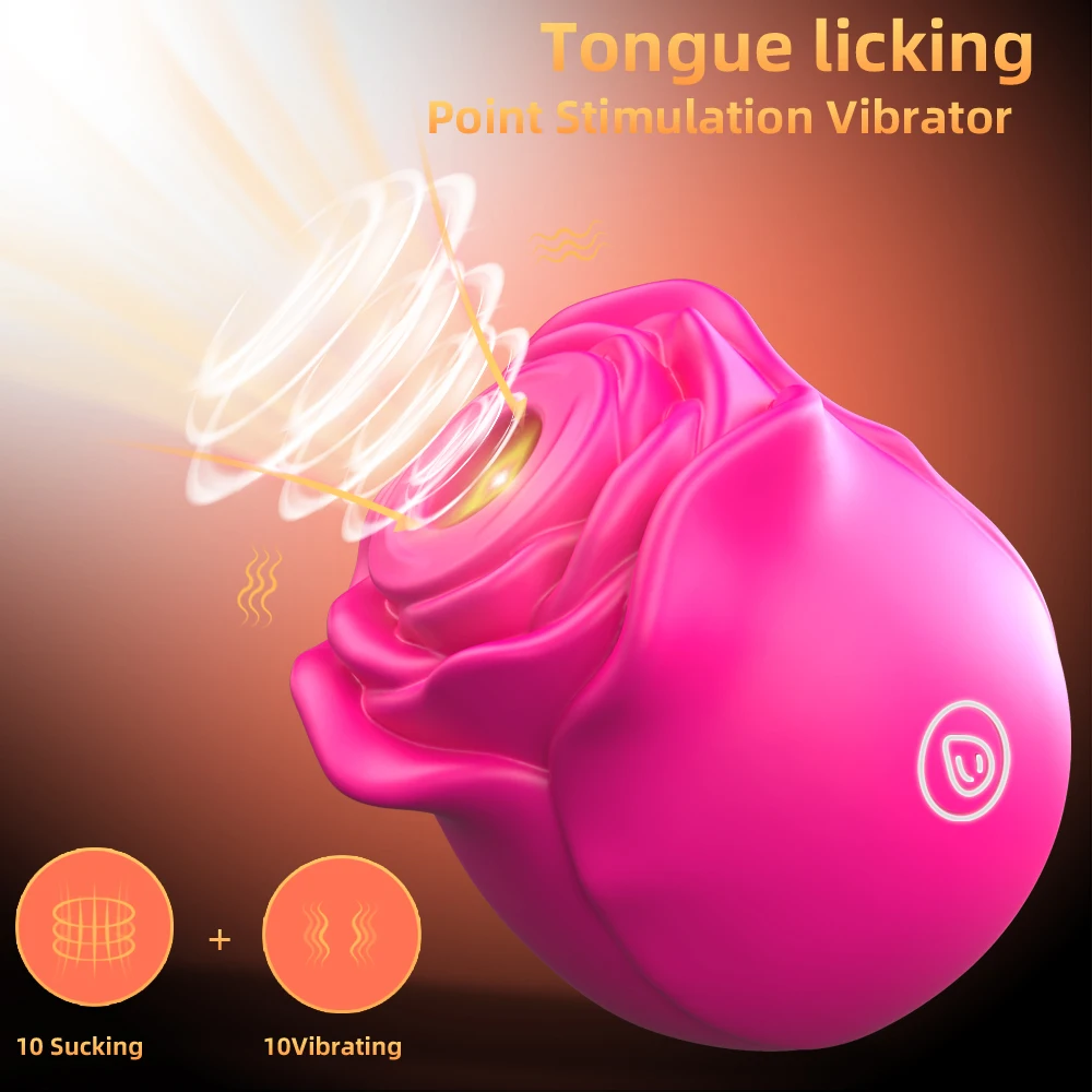 Female Sex Toys Vaginal Vibrators Clit Sucking Vibrator Clitoris Vibrator Vibrator Sex Toy Rose Sucking Vibrator Rose Shape Vagina Sucking Vibrator Nipple Massager Clitoral Vacuum Stimulator Vibrating Female Masturbator Sex Toys for Adults