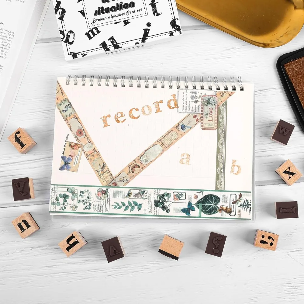 10/28 pieces drawing stamp wooden rubber base fun scrapbook decoration material diary album digital letter stamping painting alphabet stamps wooden stamps decorative stamps children stamps