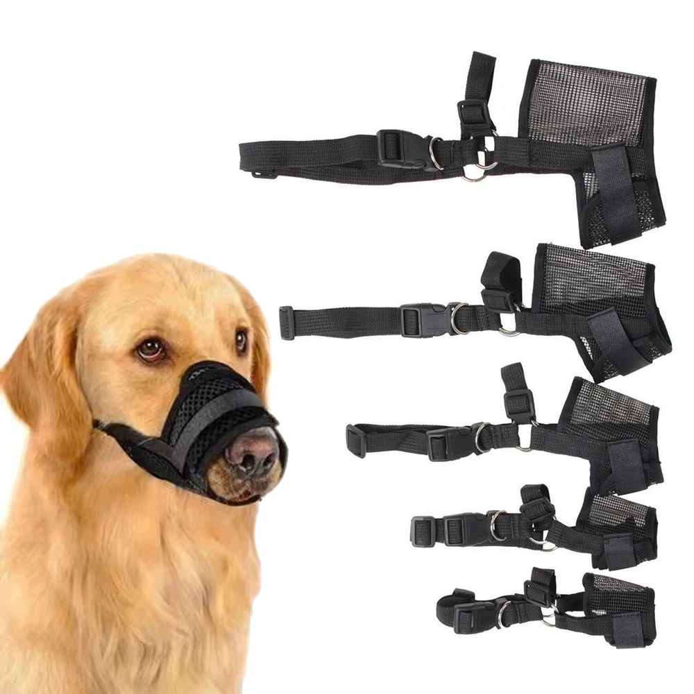 Anti Barking Dog Muzzle Adjustable Mesh Breathable Pet Muzzle for Small Medium Large Dogs Anti-bite Anti-bark Dog Accessories dog muzzle