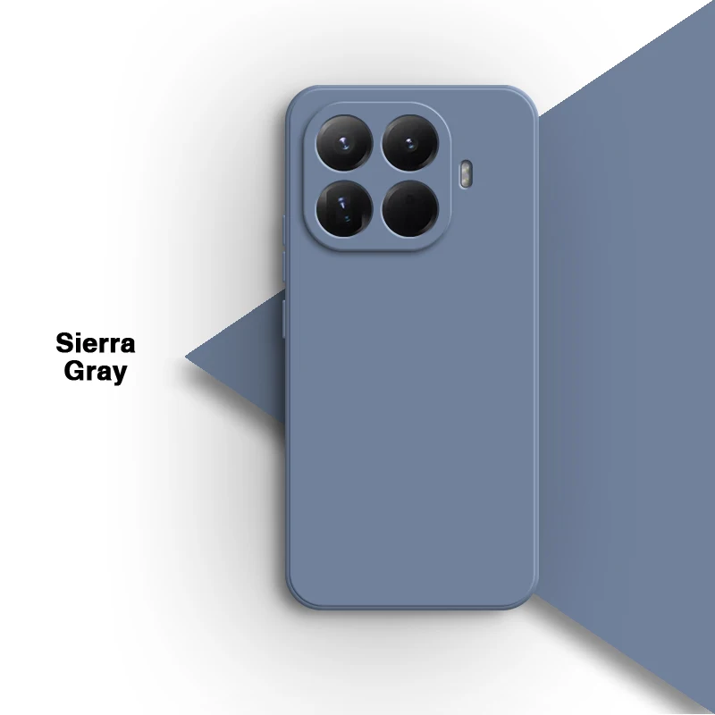 Original Liquid Silicone Shockproof Back Cover with Classic Square Design